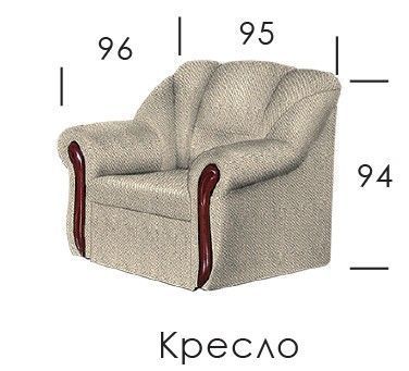 Крісло Мустанг розкладне 00106 фото