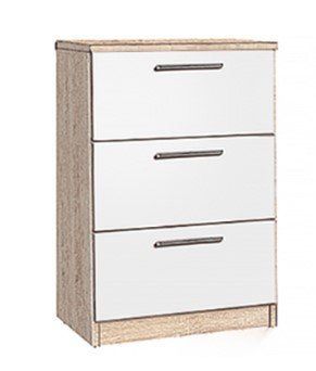Комод К3 А 45/3Ш Modern Дуб сонома + Білий (ДСП) 4534532 фото