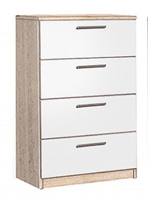 Комод К4 S 60/4Ш Modern Дуб сонома + Білий (ДСП) 45657746 фото