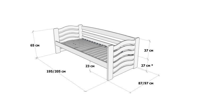 Односпальне ліжко &ldquo;Міккі Маус&rdquo; 80 67609767689445 фото